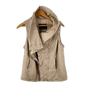 ALL SAINTS “Kadian Gilet” Lambs Leather Moto Vest